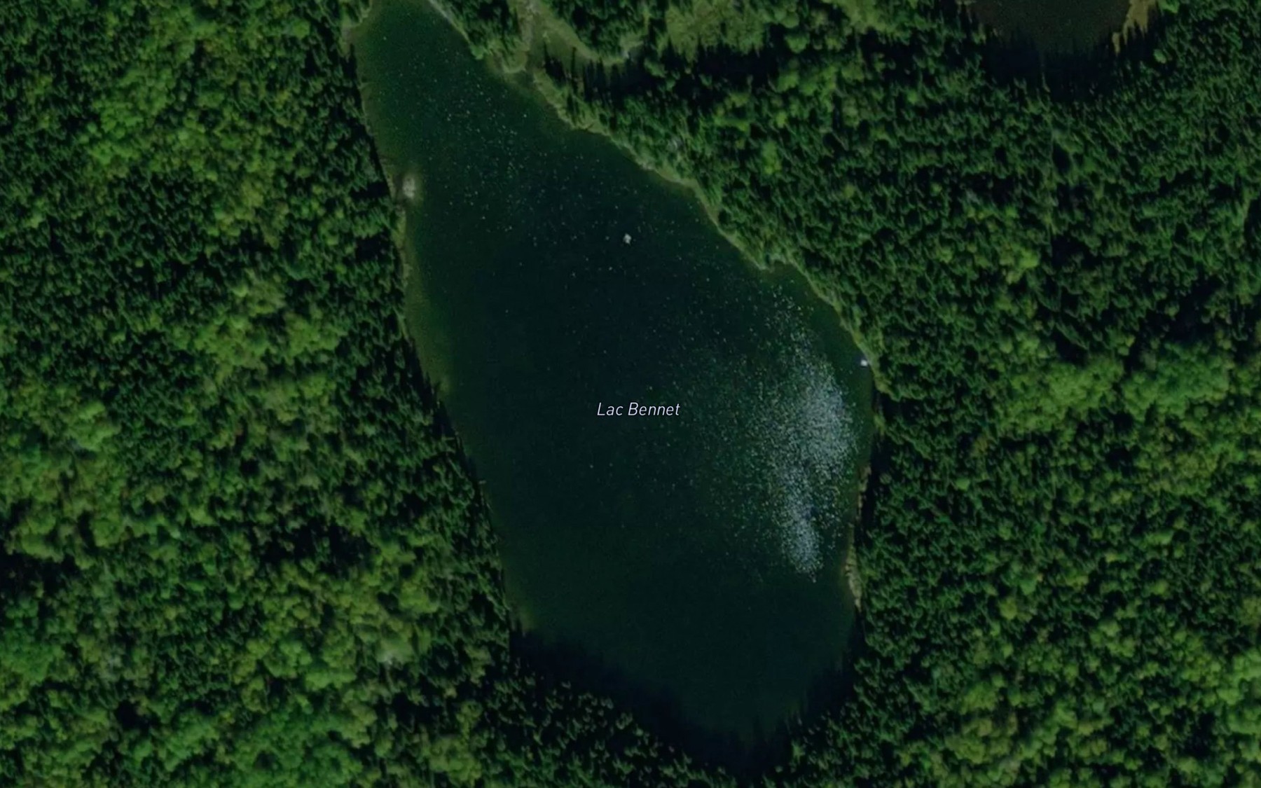 Satellite map of the Lac Bennet