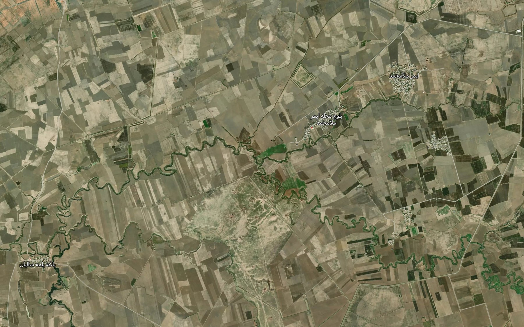 Satellite map of the Rudkhaneh-ye Qarah Takan