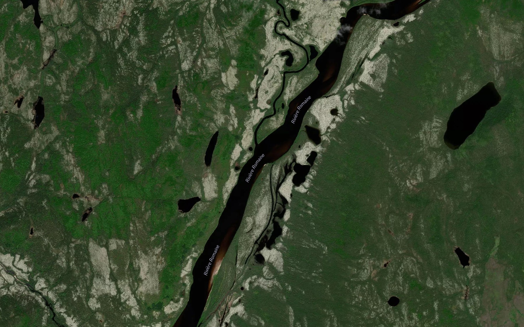 Satellite map of the Riviere Touladis