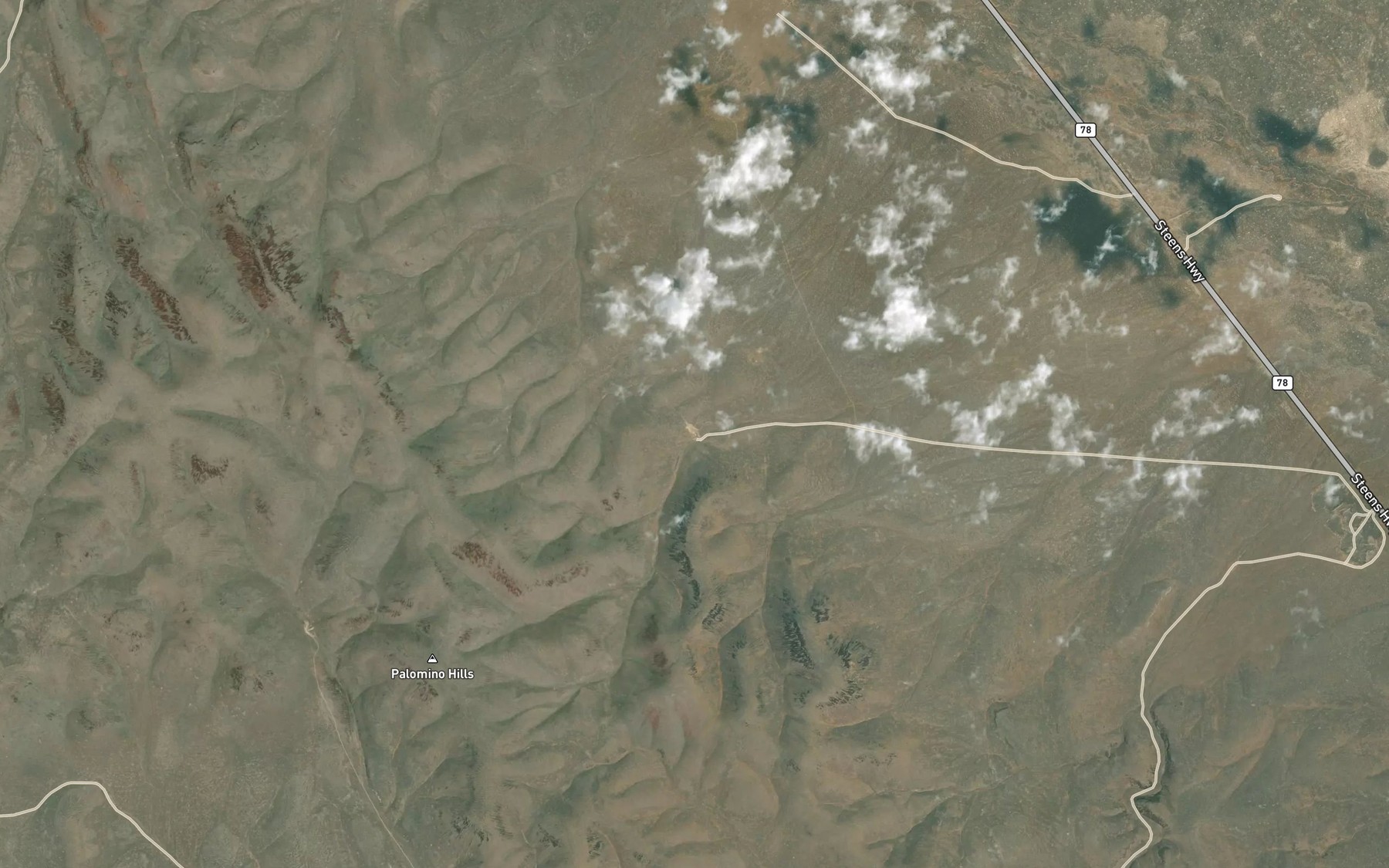 Satellite map of the Lower Stockpile Reservoir