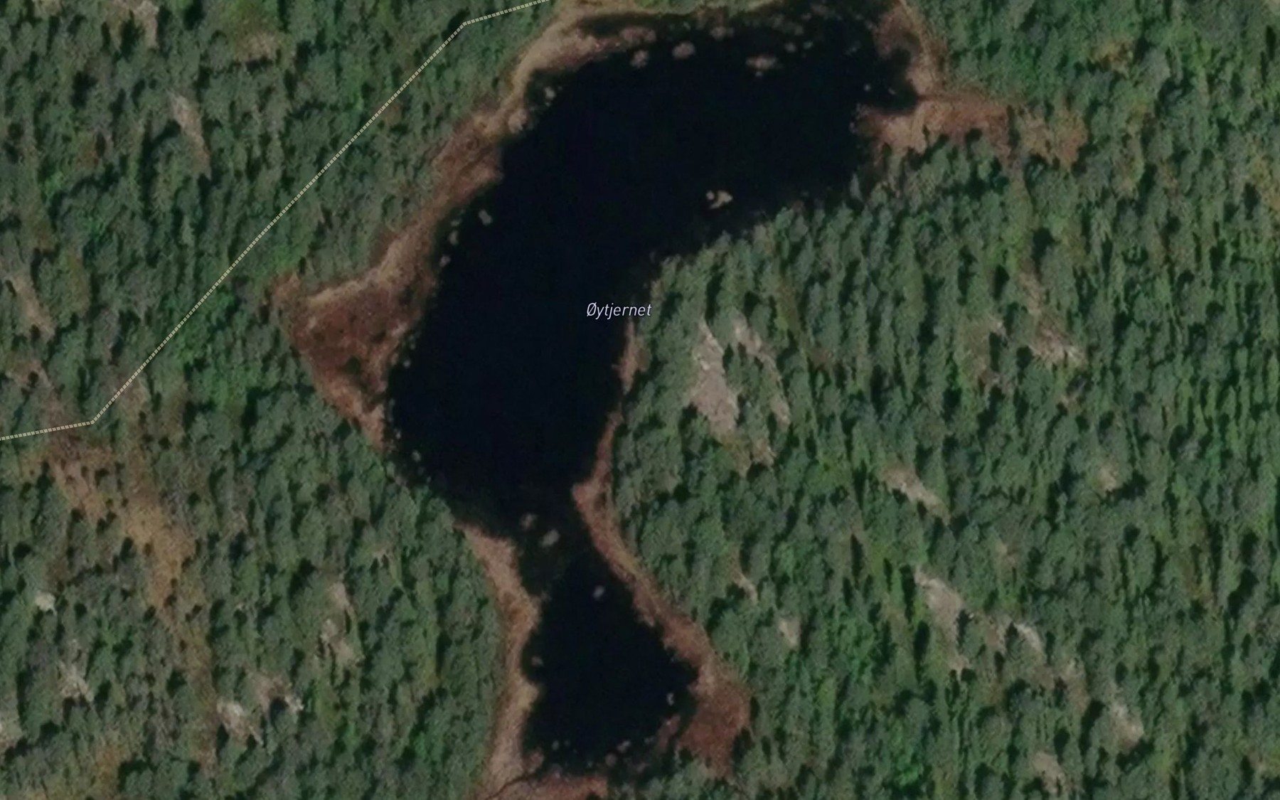 Satellite map of the Oytjernet