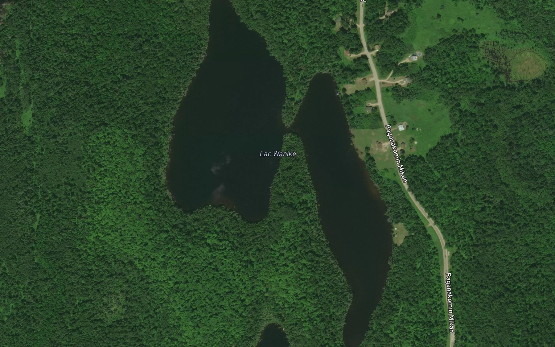 Satellite map of the Lac Wanike