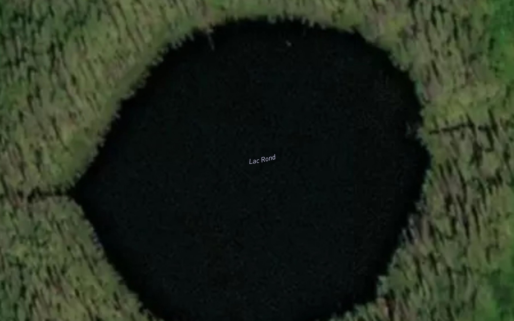 Satellite map of the Lac Rond