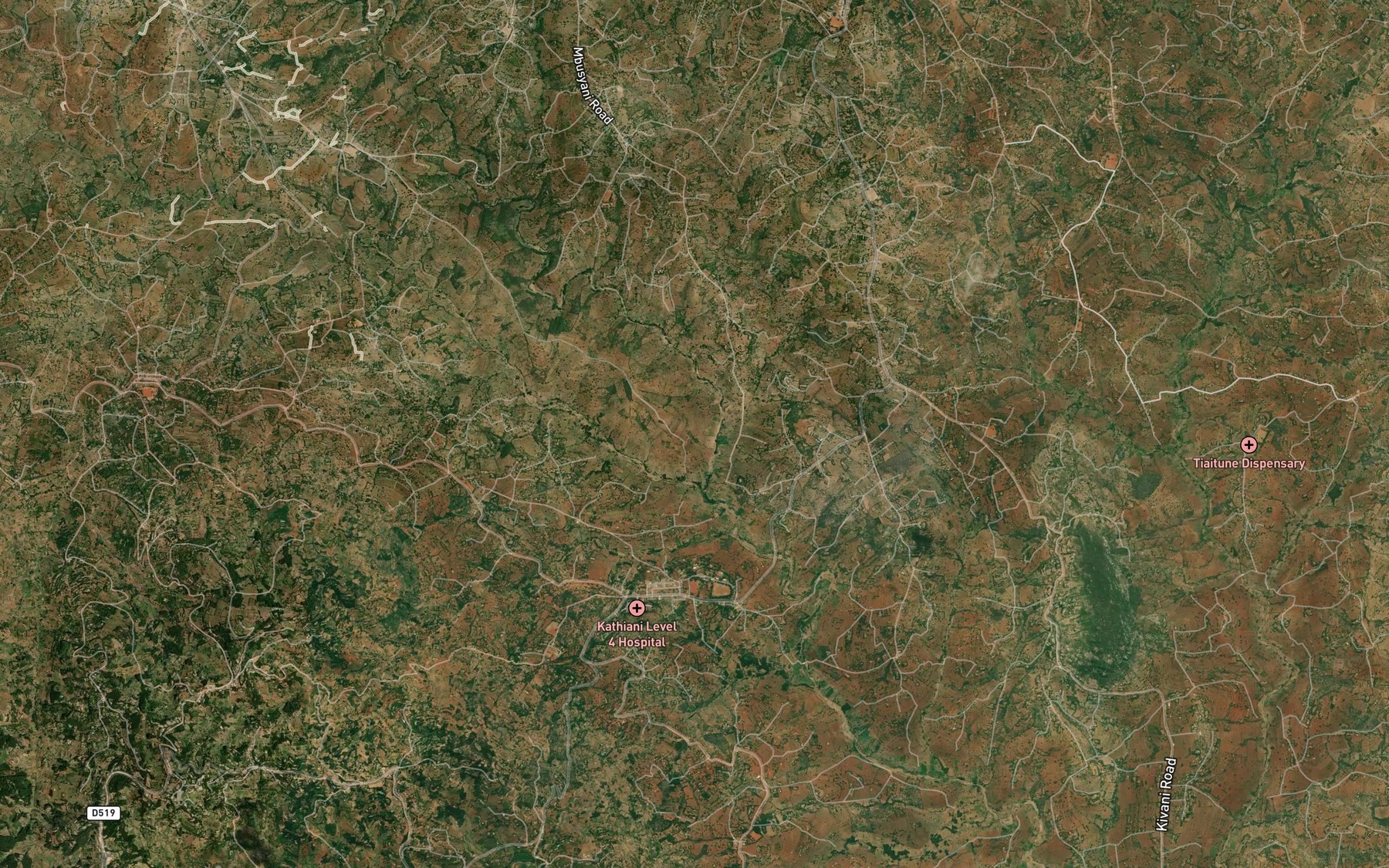 Satellite map of the Kyanamu