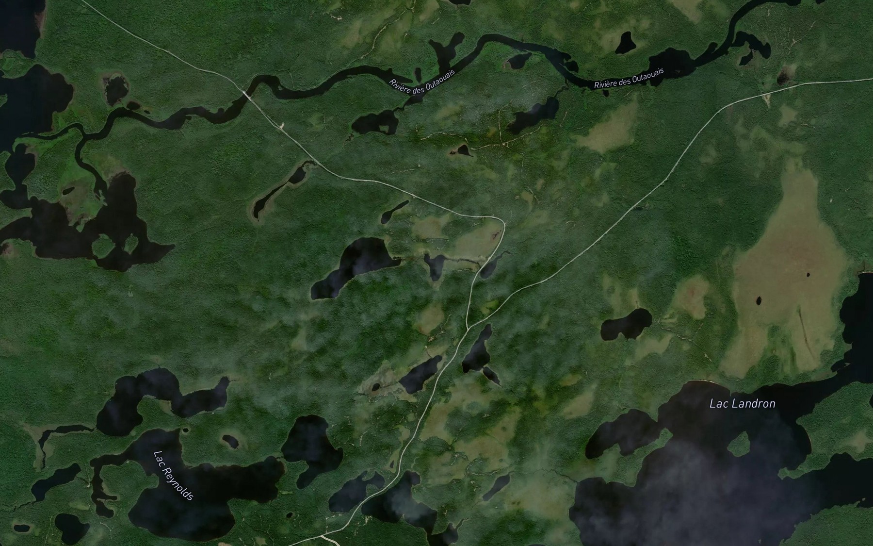 Satellite map of the Lac Atthey