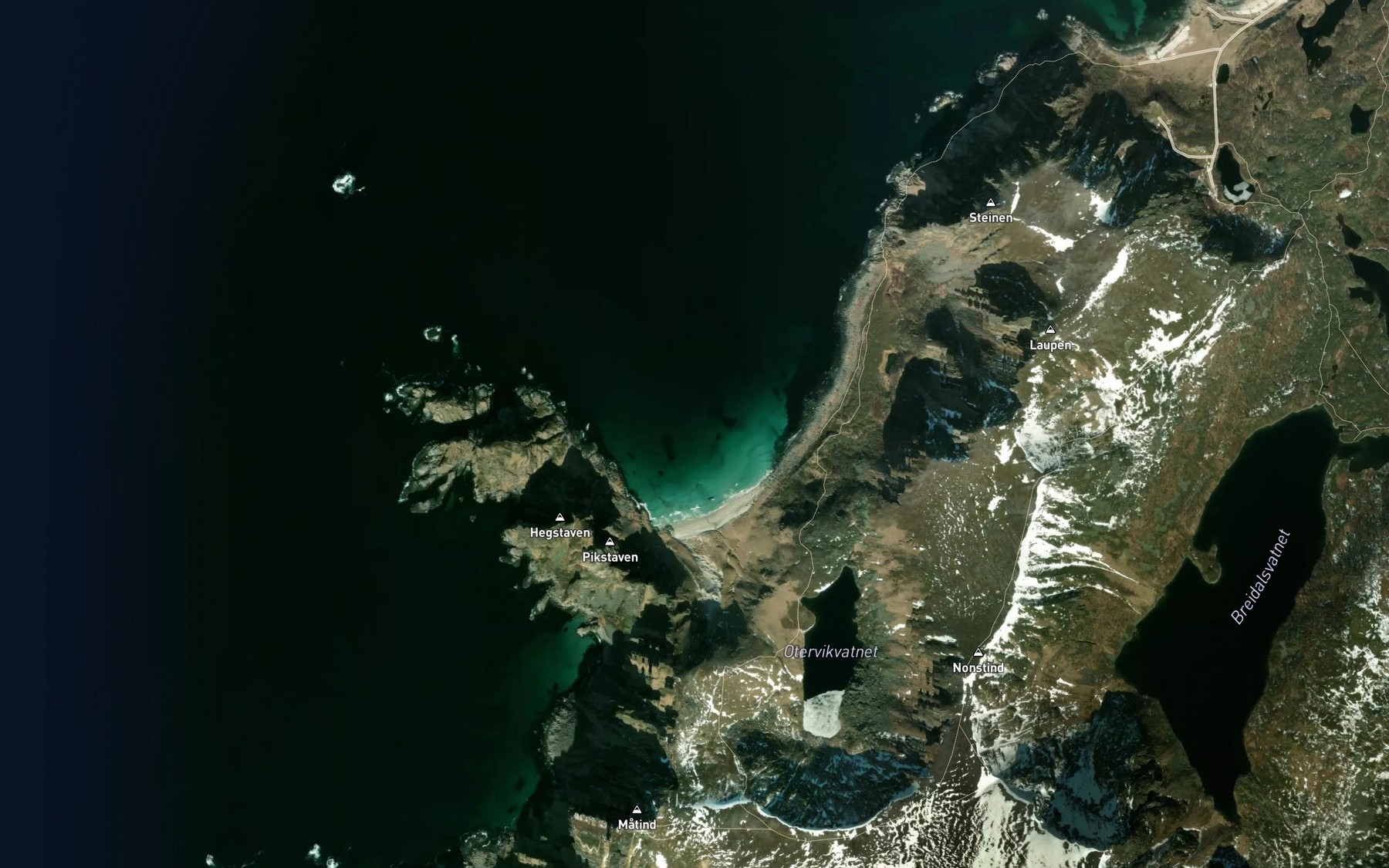 Satellite map of the Otervika
