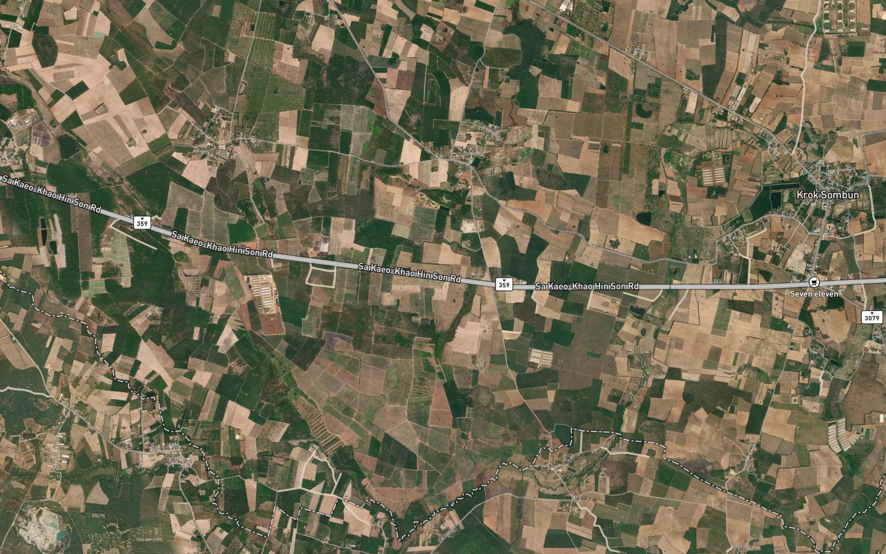 Satellite map of the Huai Krok Khian