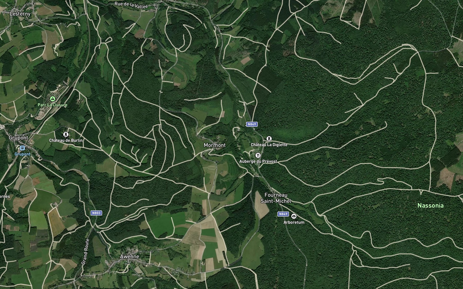 Satellite map of the Masblette