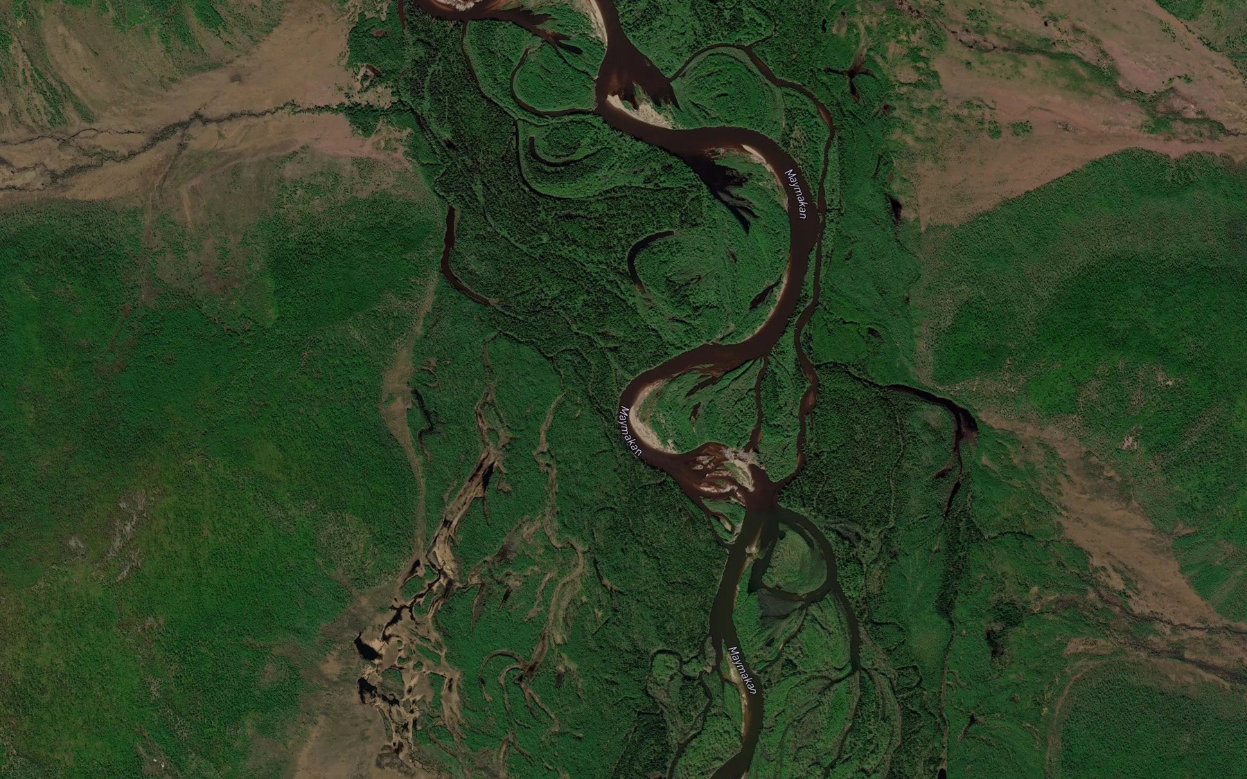 Satellite map of the Sokhatyy