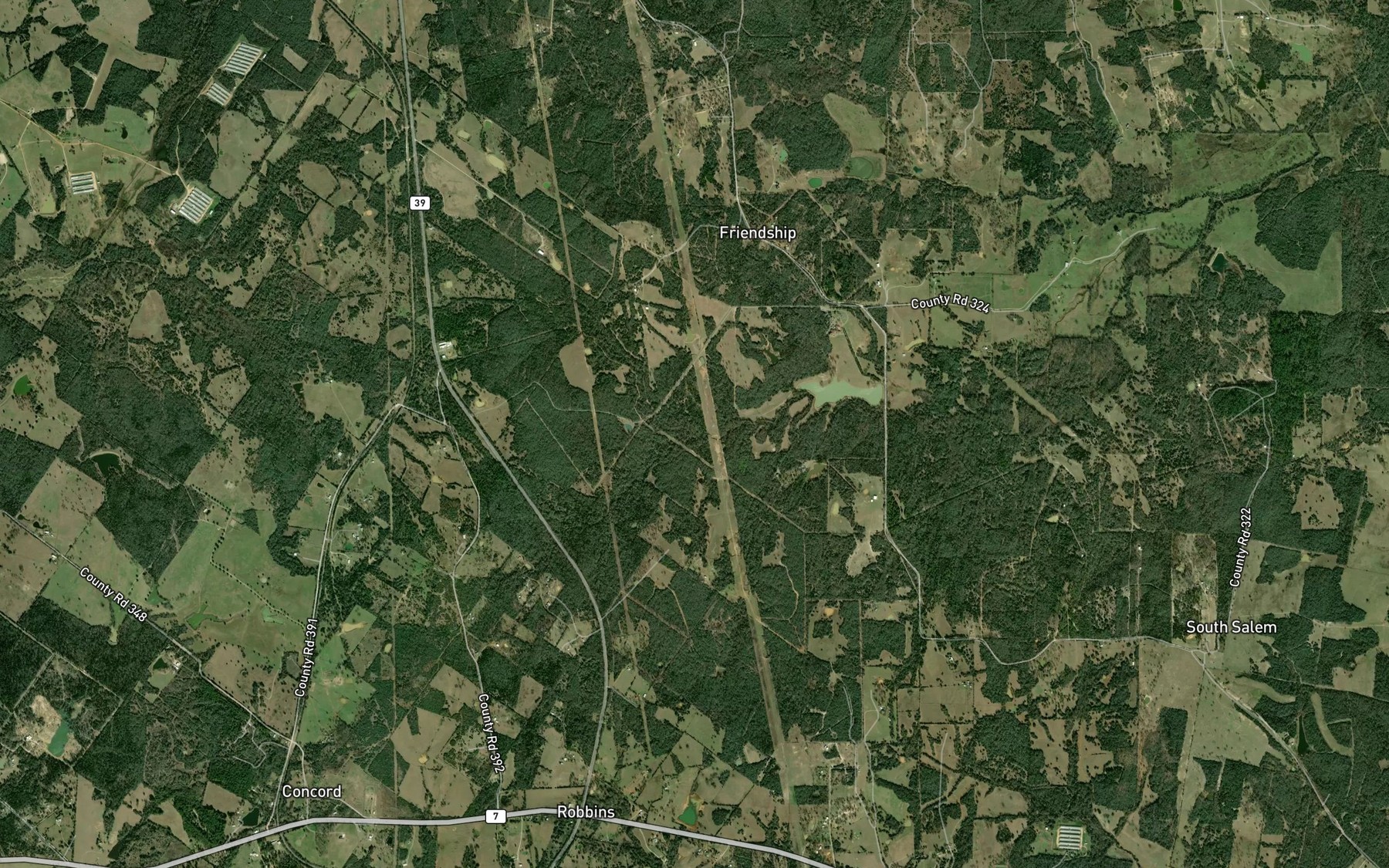 Satellite map of the Madison Branch