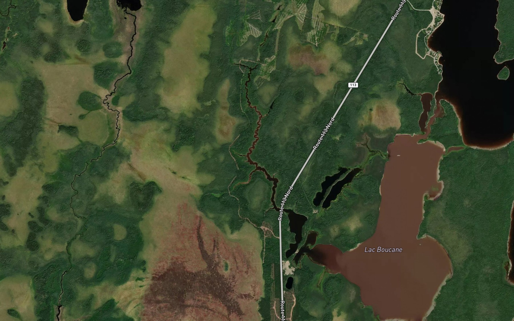 Satellite map of the Riviere Boucane