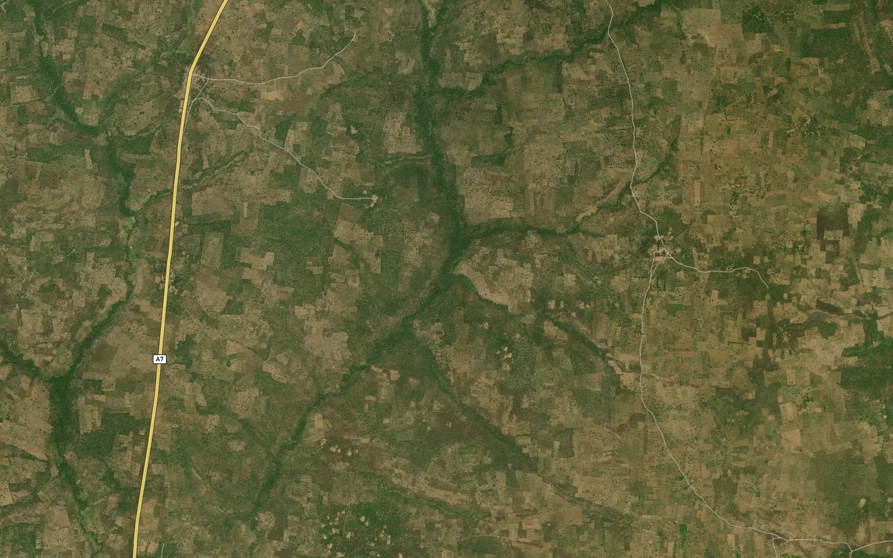 Satellite map of the River Kunsua