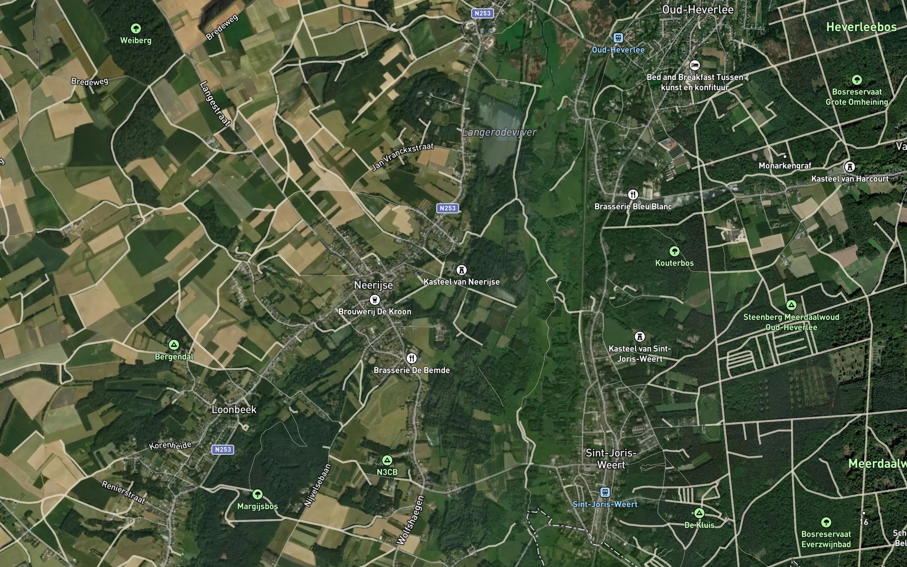 Satellite map of the IJse