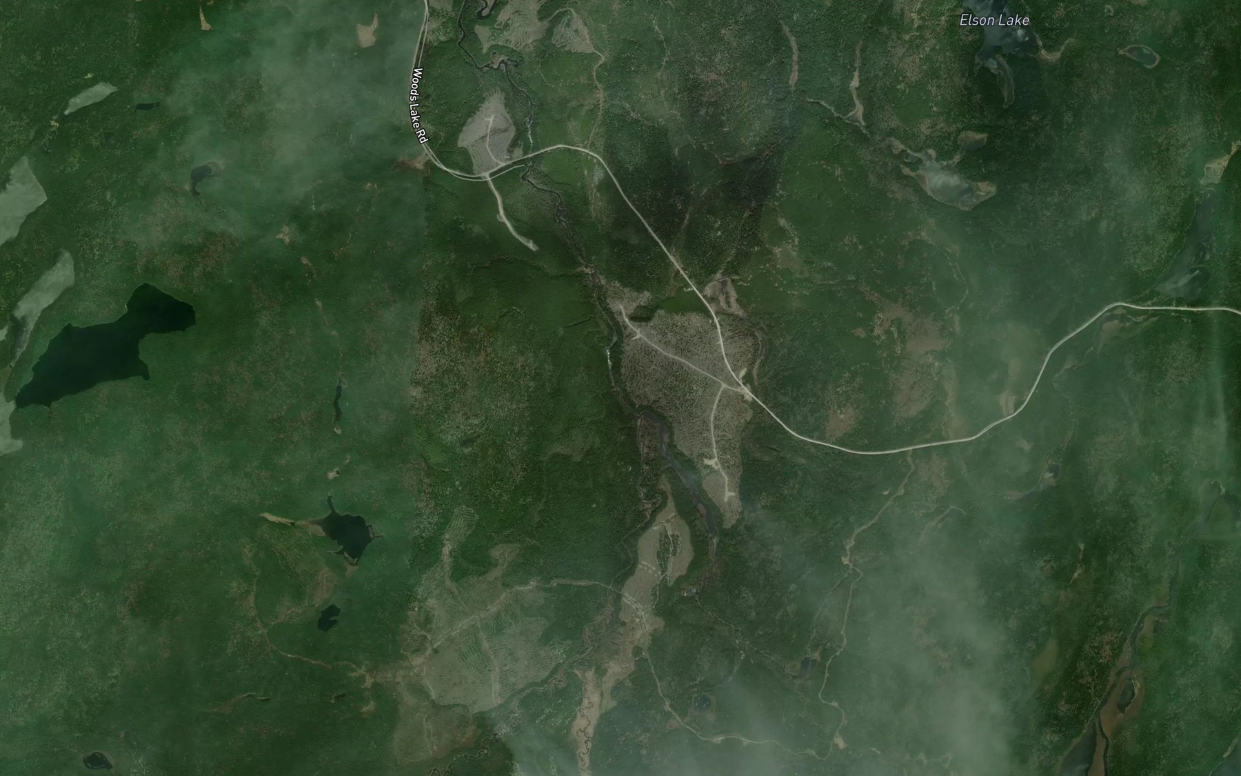 Satellite map of the Slash Creek