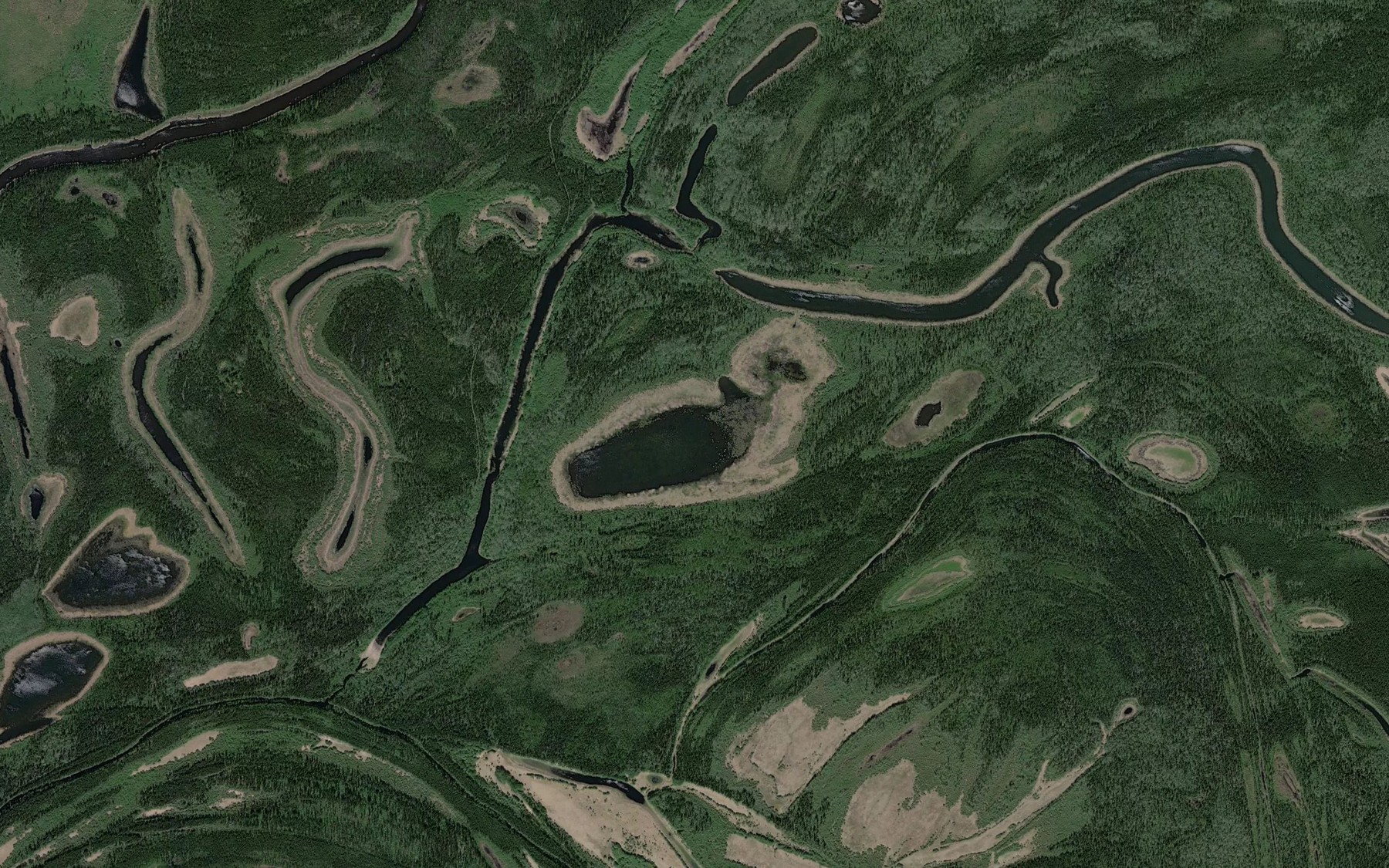Satellite map of the Argo Bill Lake