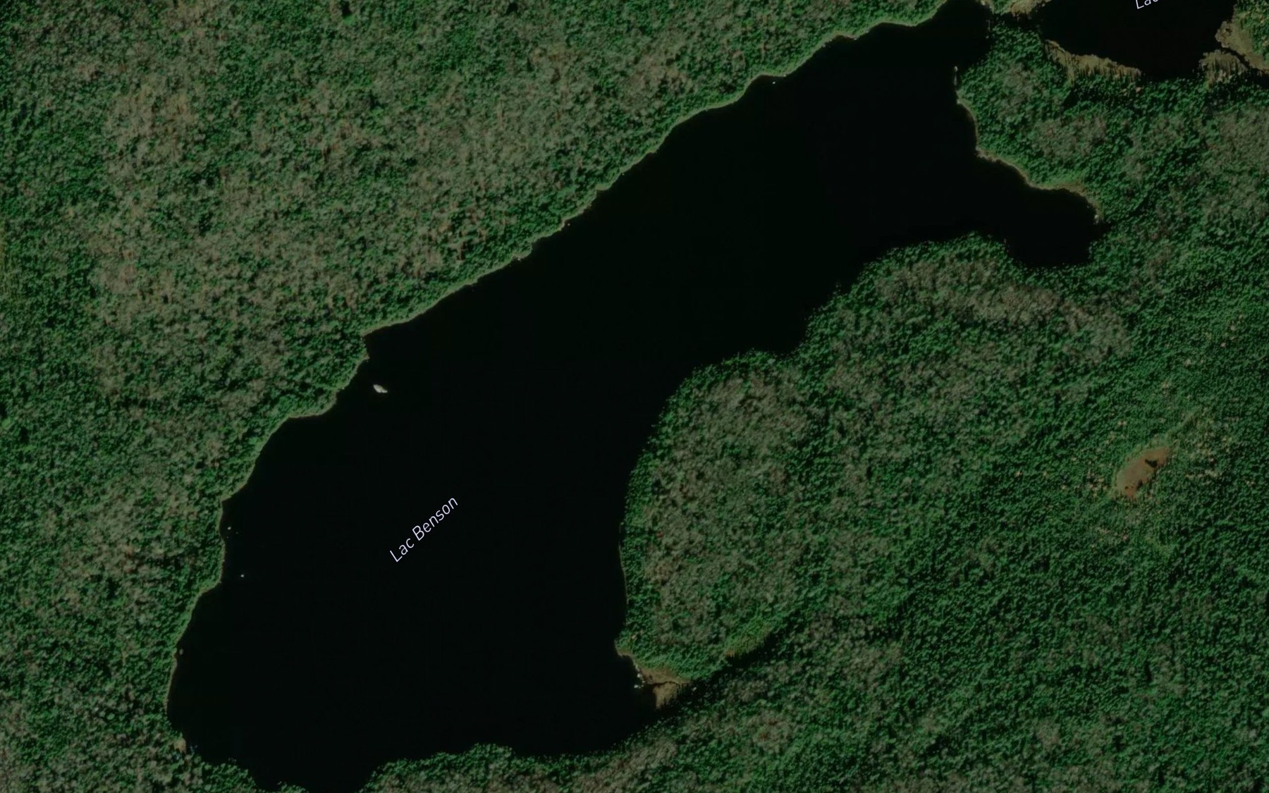 Satellite map of the Lac Benson