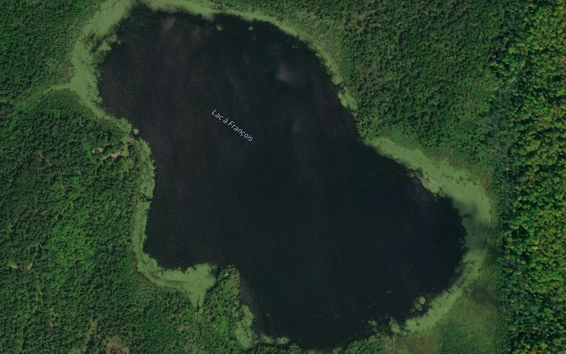 Satellite map of the Lac a Francois