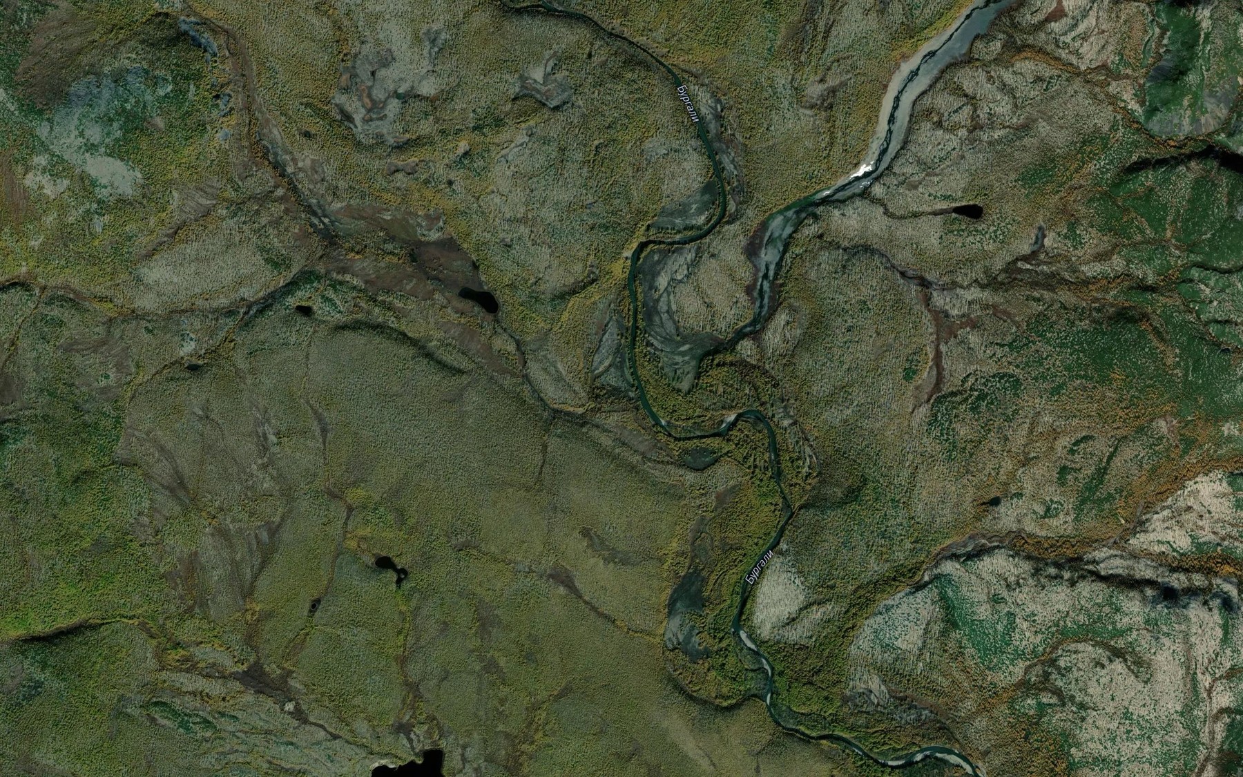 Satellite map of the Melkiy