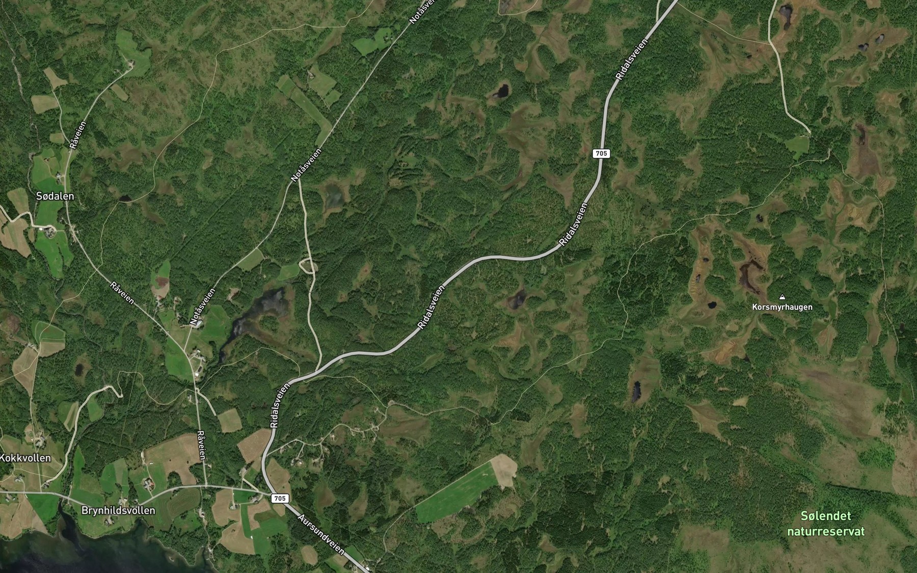 Satellite map of the Mortensbekken