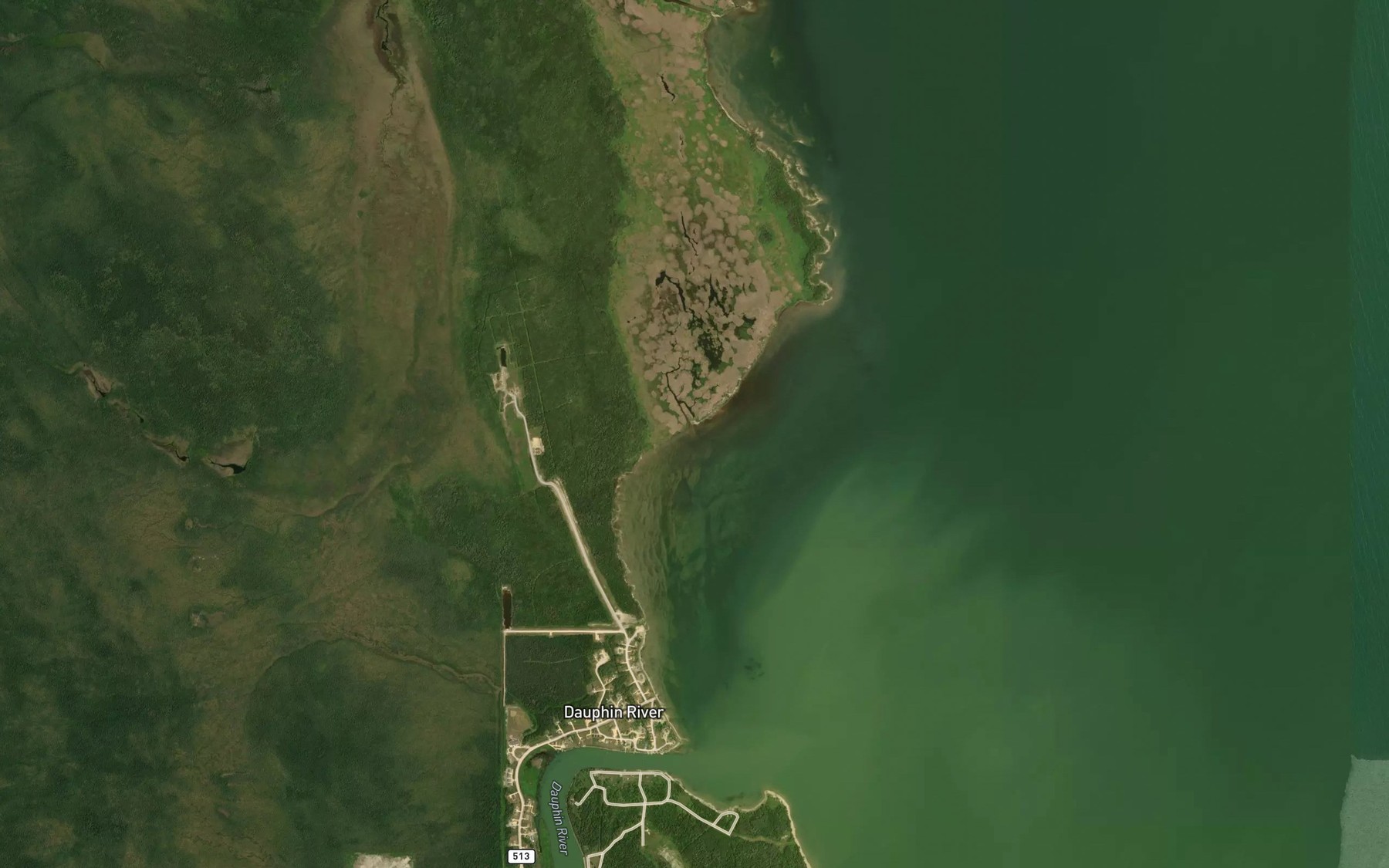 Satellite map of the Hay Point Creek