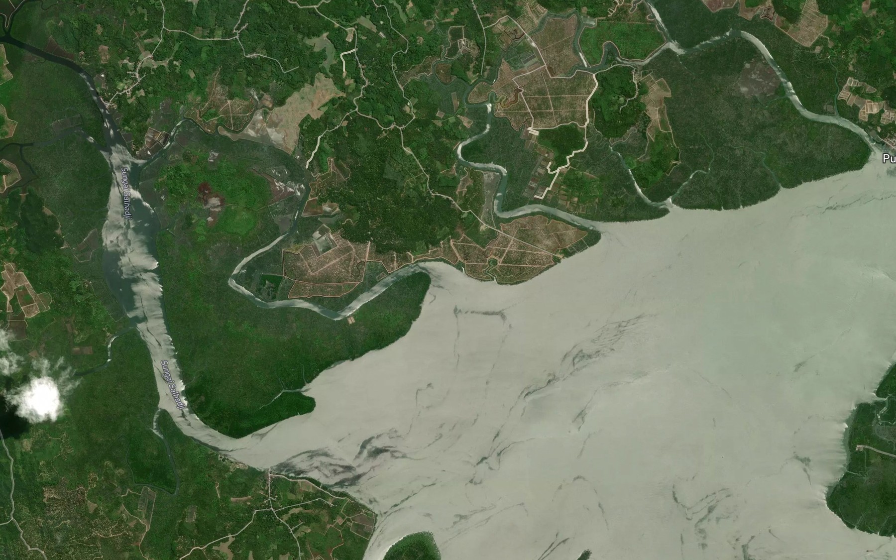 Satellite map of the Sungai Bamban