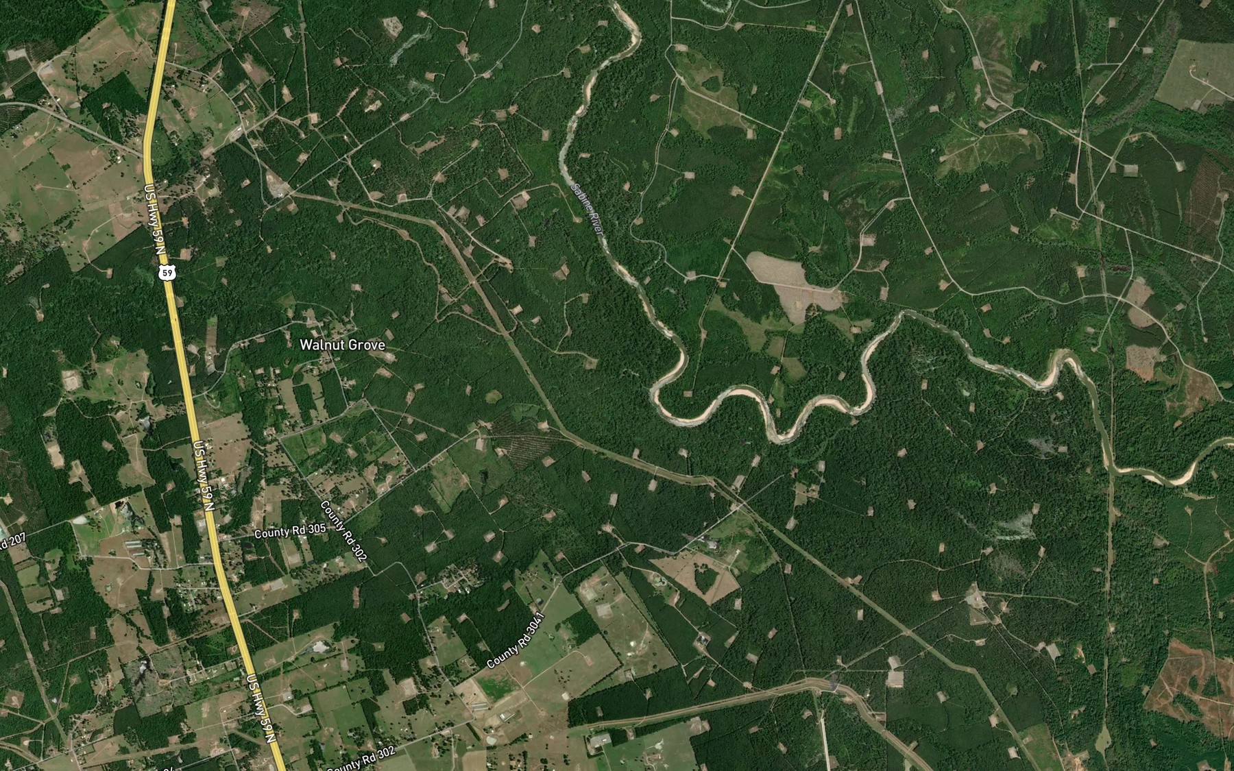 Satellite map of the Crawford Slough