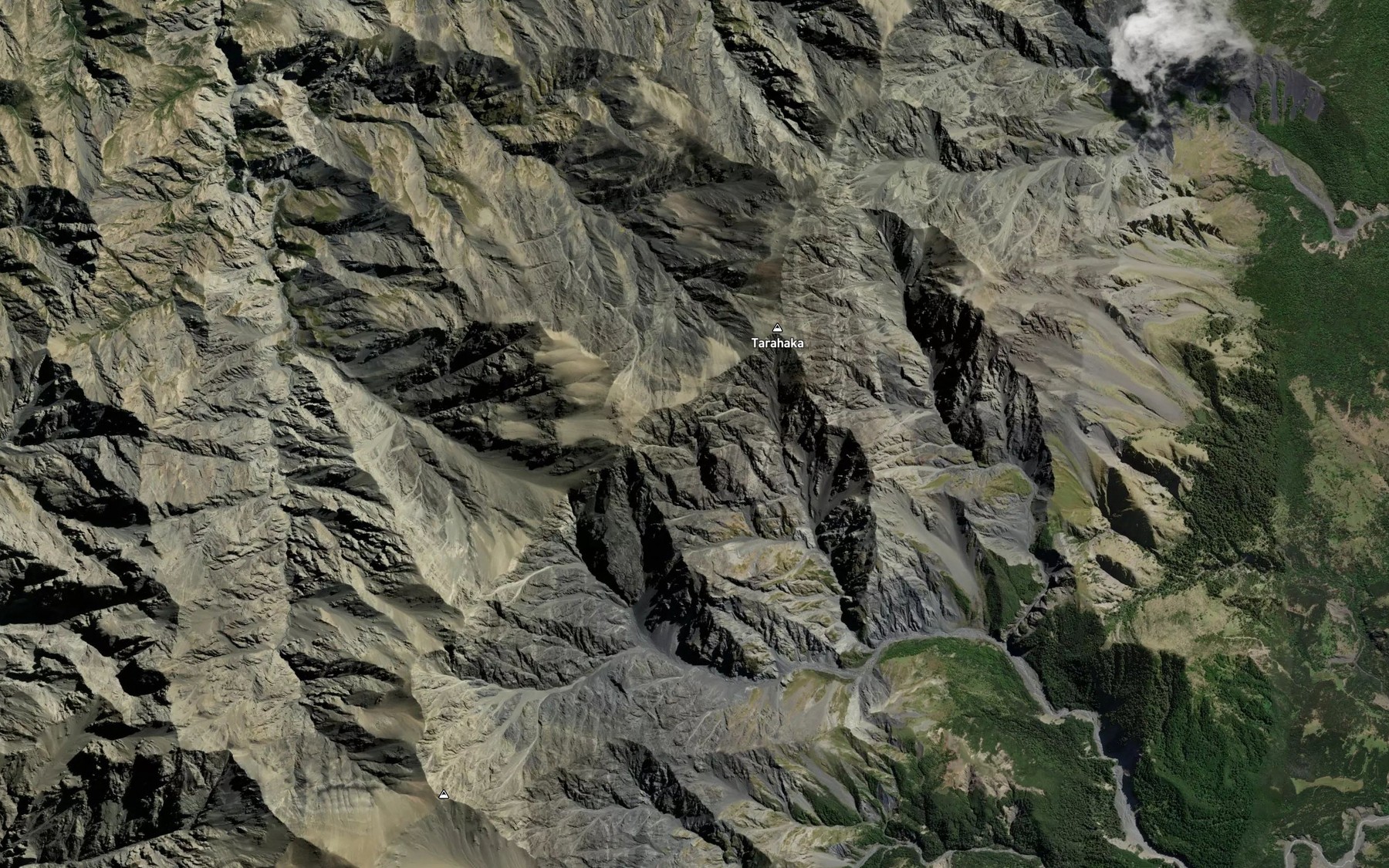Satellite map of the Shearwater Stream