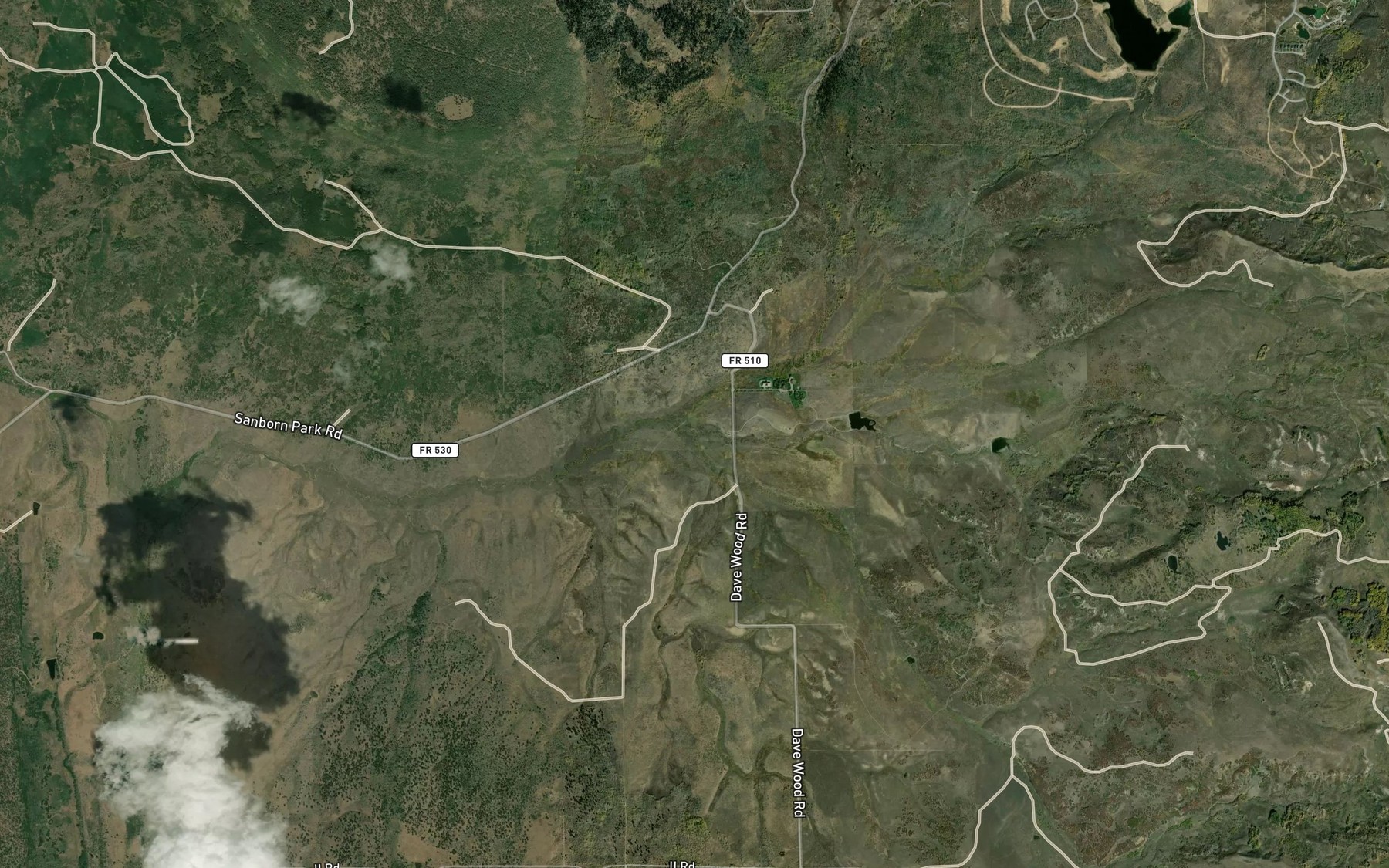 Satellite map of the South Fork Horsefly Creek