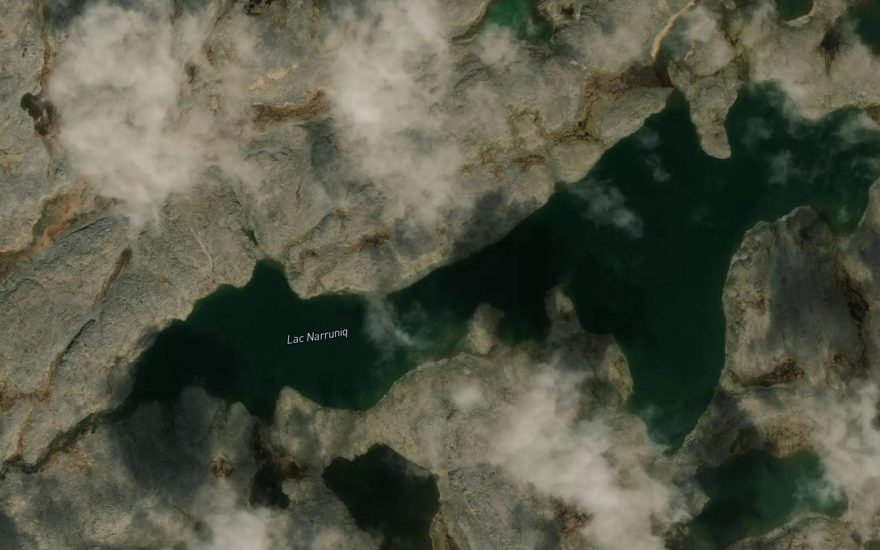 Satellite map of the Lac Narruniq