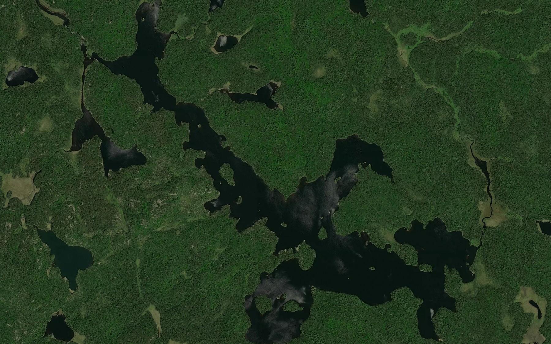 Satellite map of the Rome Lake