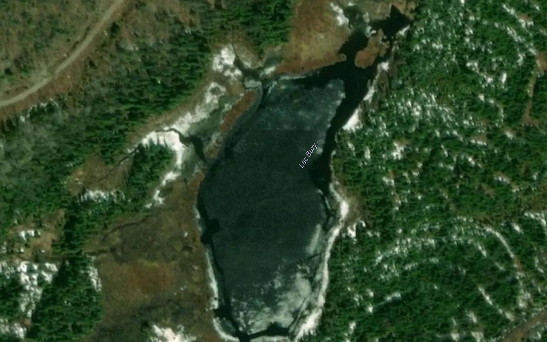 Satellite map of the Lac Buxy