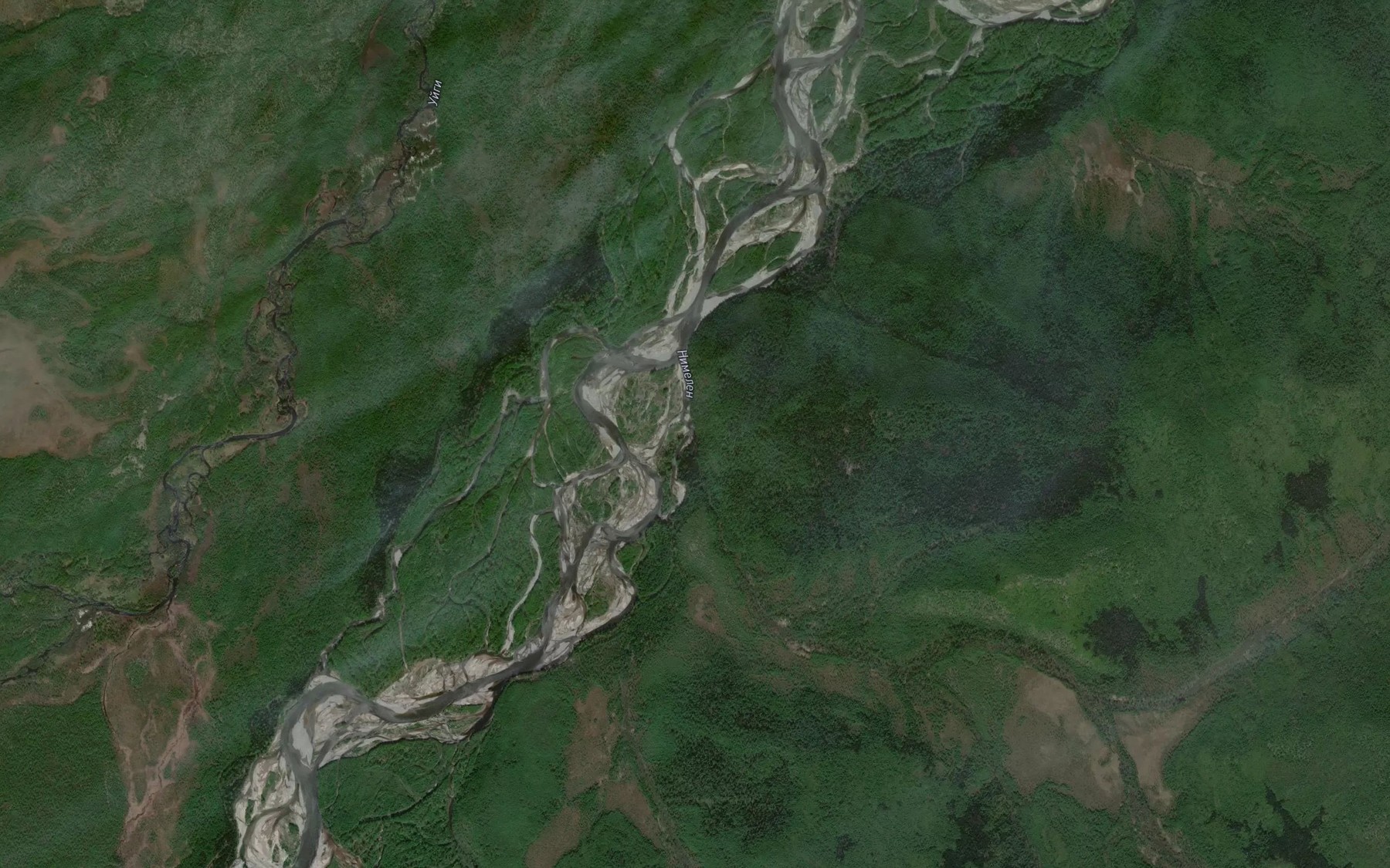 Satellite map of the Ozornoy