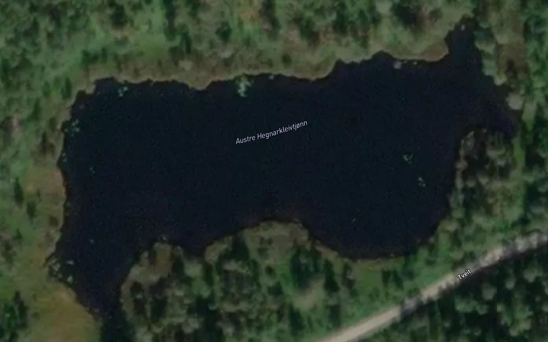 Satellite map of the Austre Hegnarkleivtjonn
