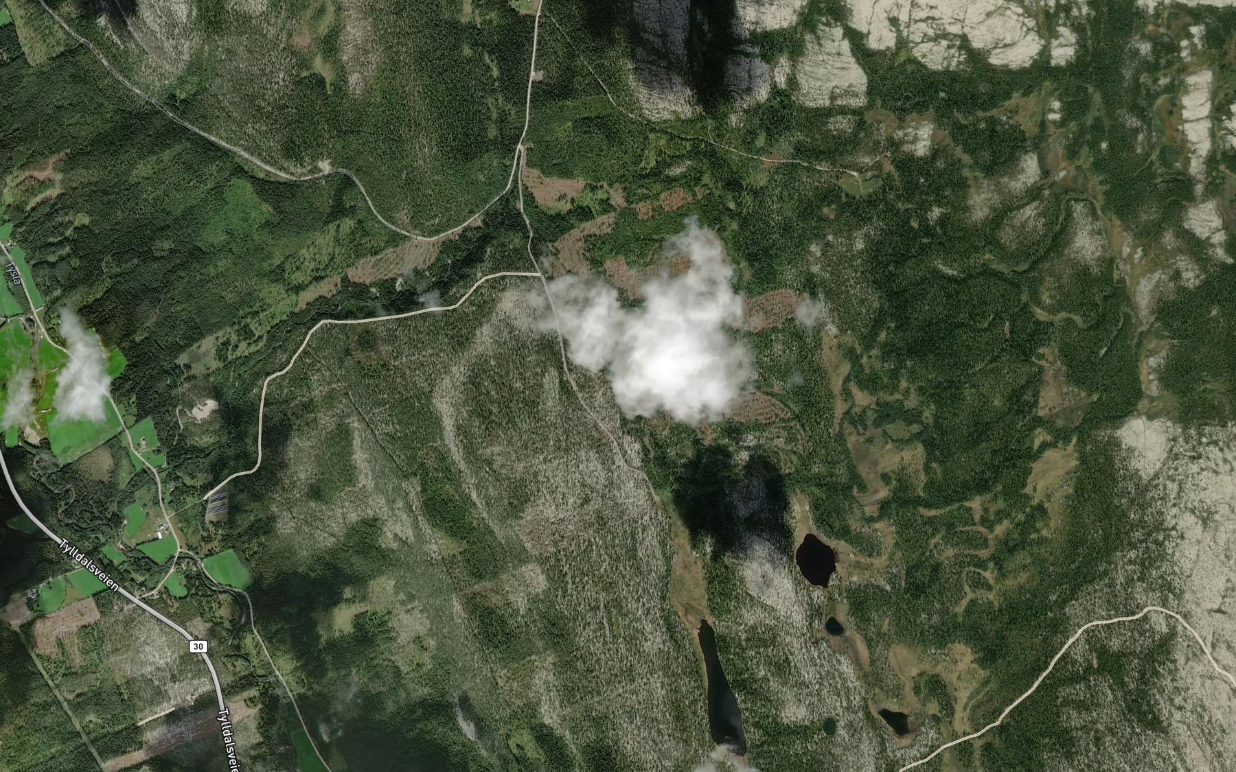 Satellite map of the Storbekken