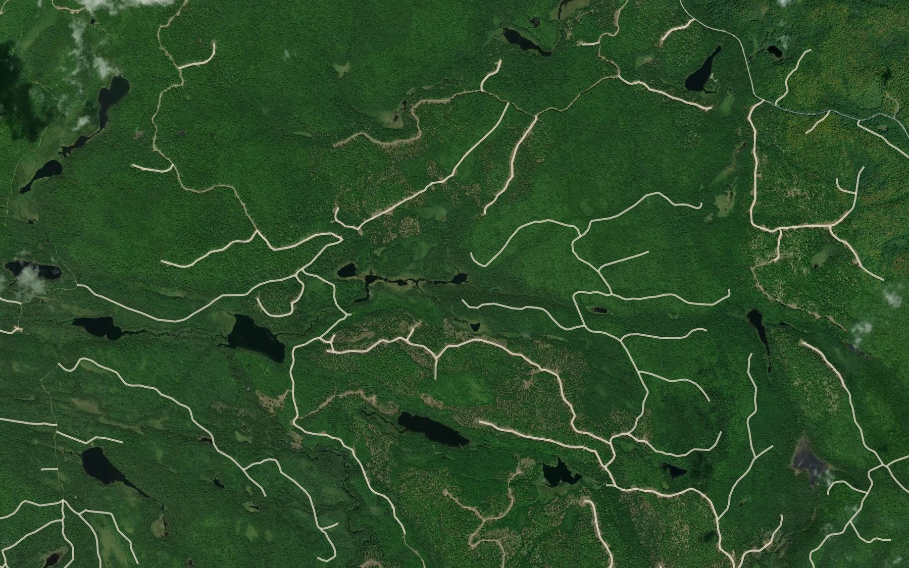 Satellite map of the Lac des Piques