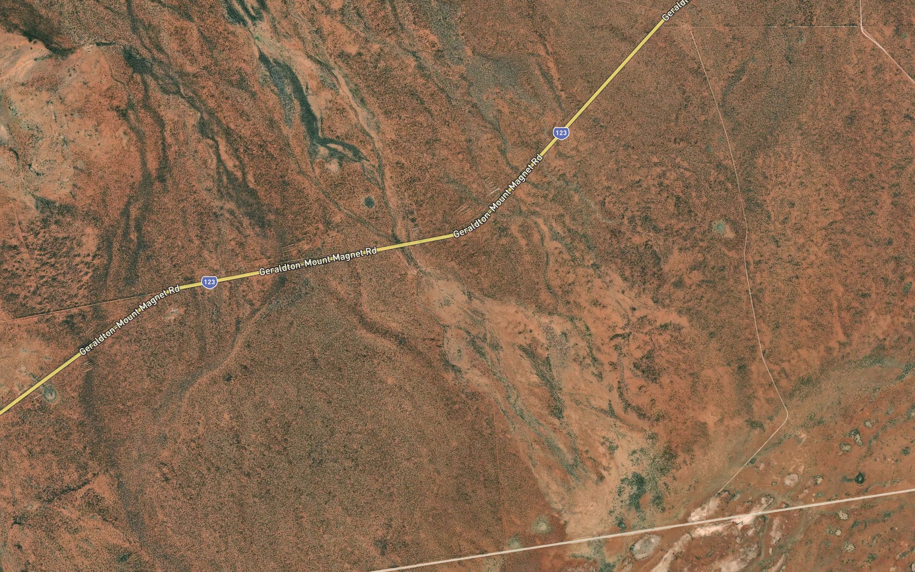 Satellite map of the Waylbar Spring
