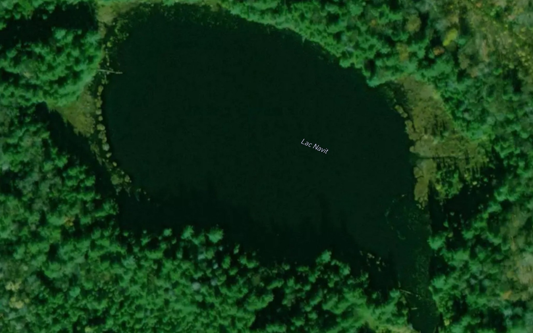 Satellite map of the Lac Navit