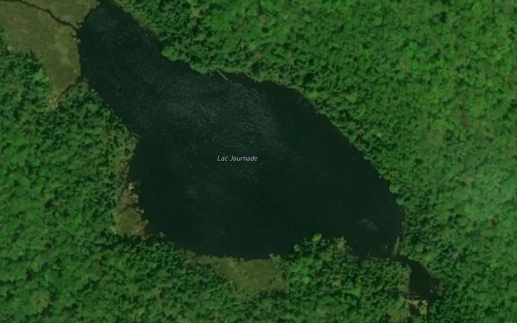 Satellite map of the Lac Journade