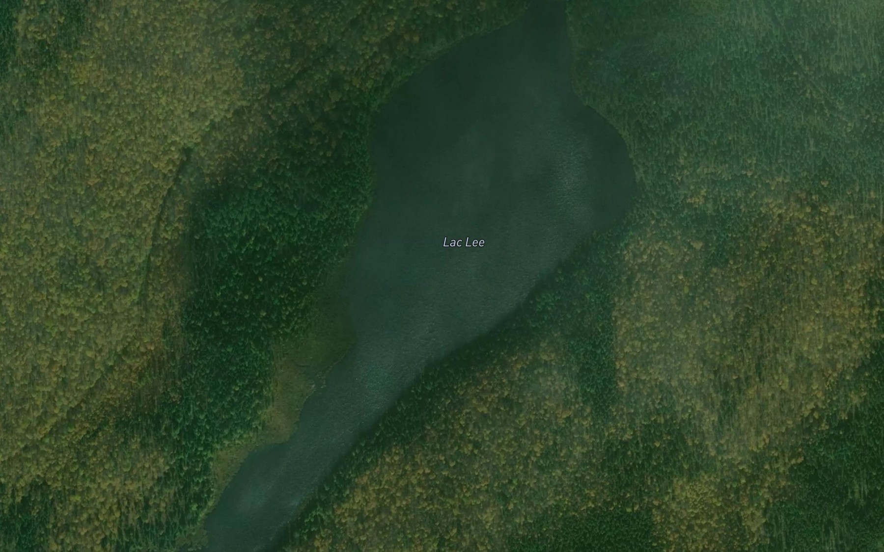 Satellite map of the Lac Lee