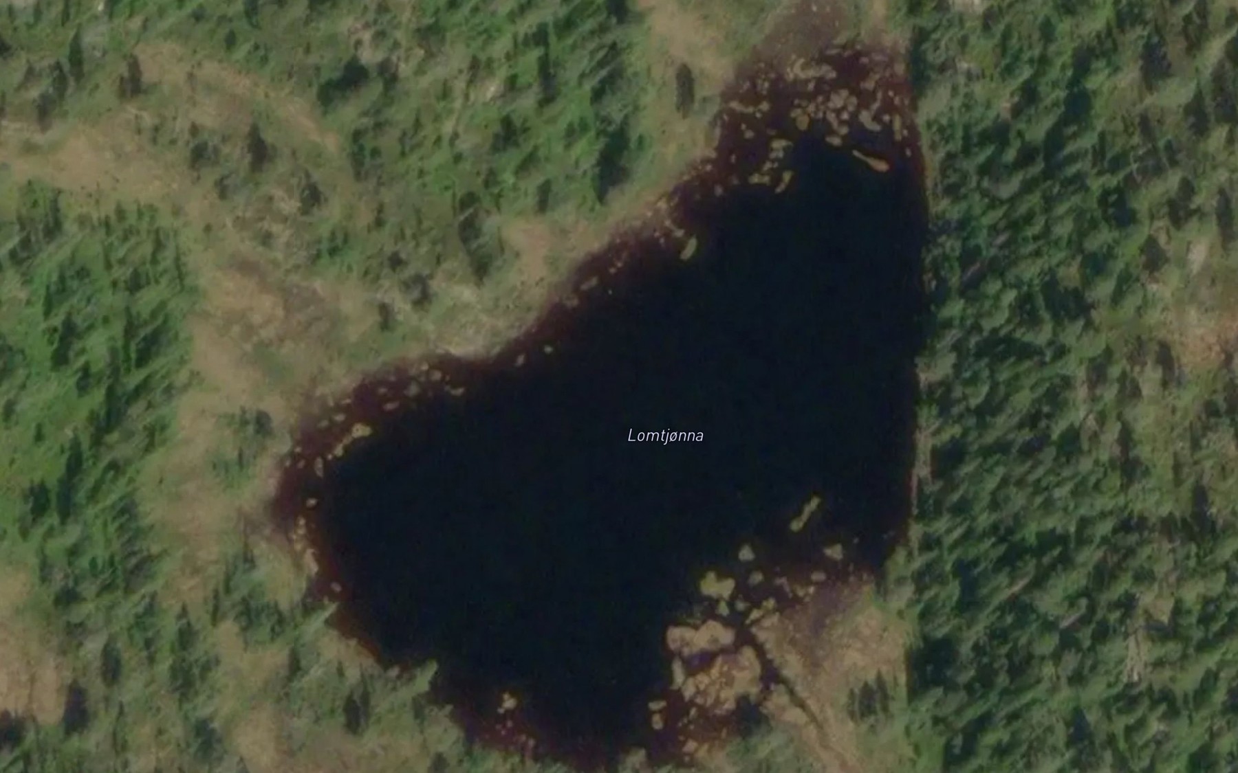 Satellite map of the Lomtjorna