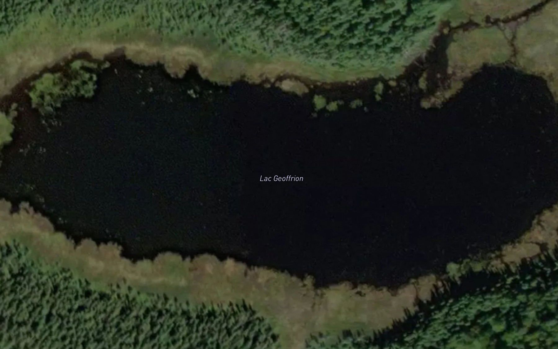 Satellite map of the Lac Geoffrion