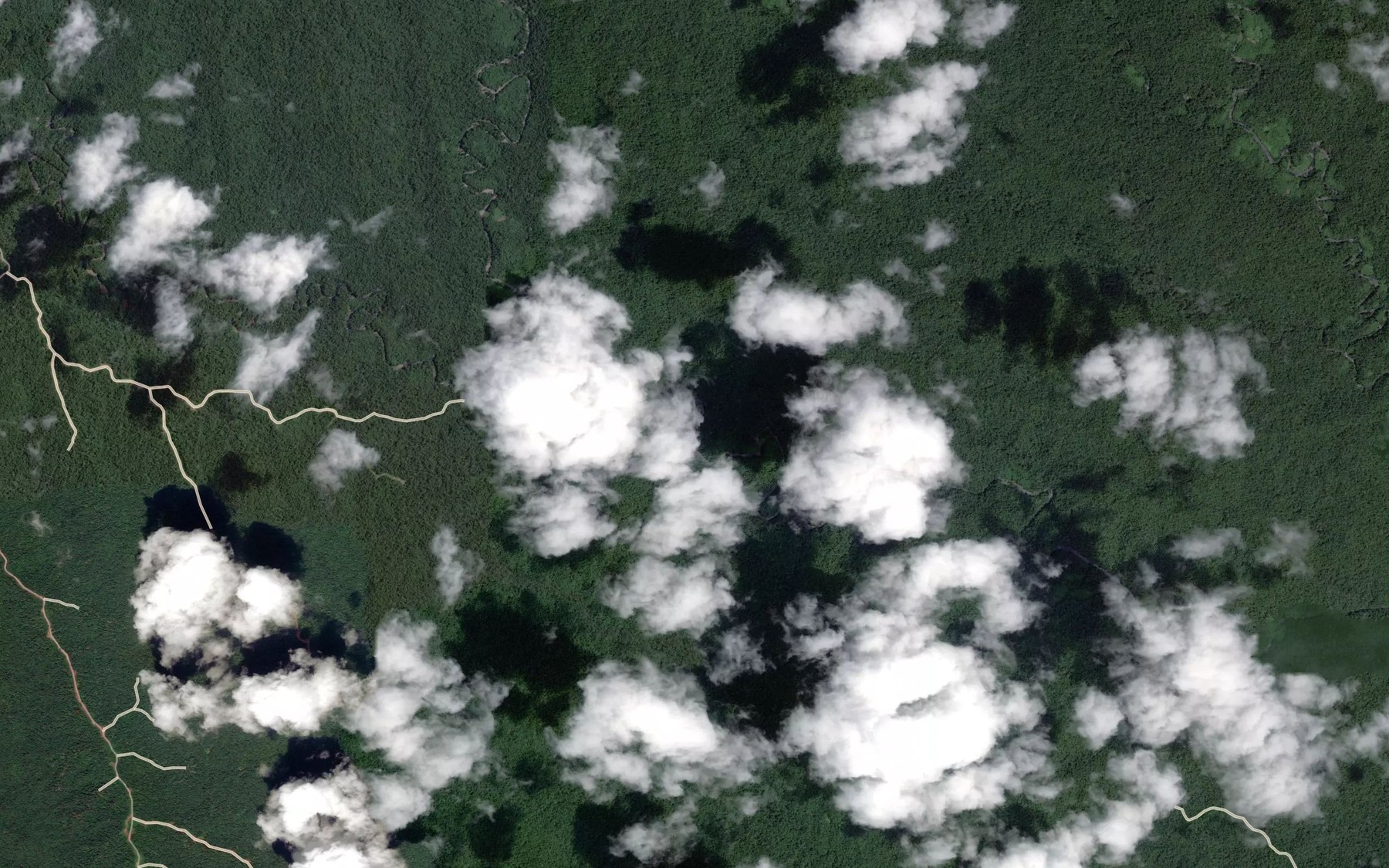 Satellite map of the Eil River