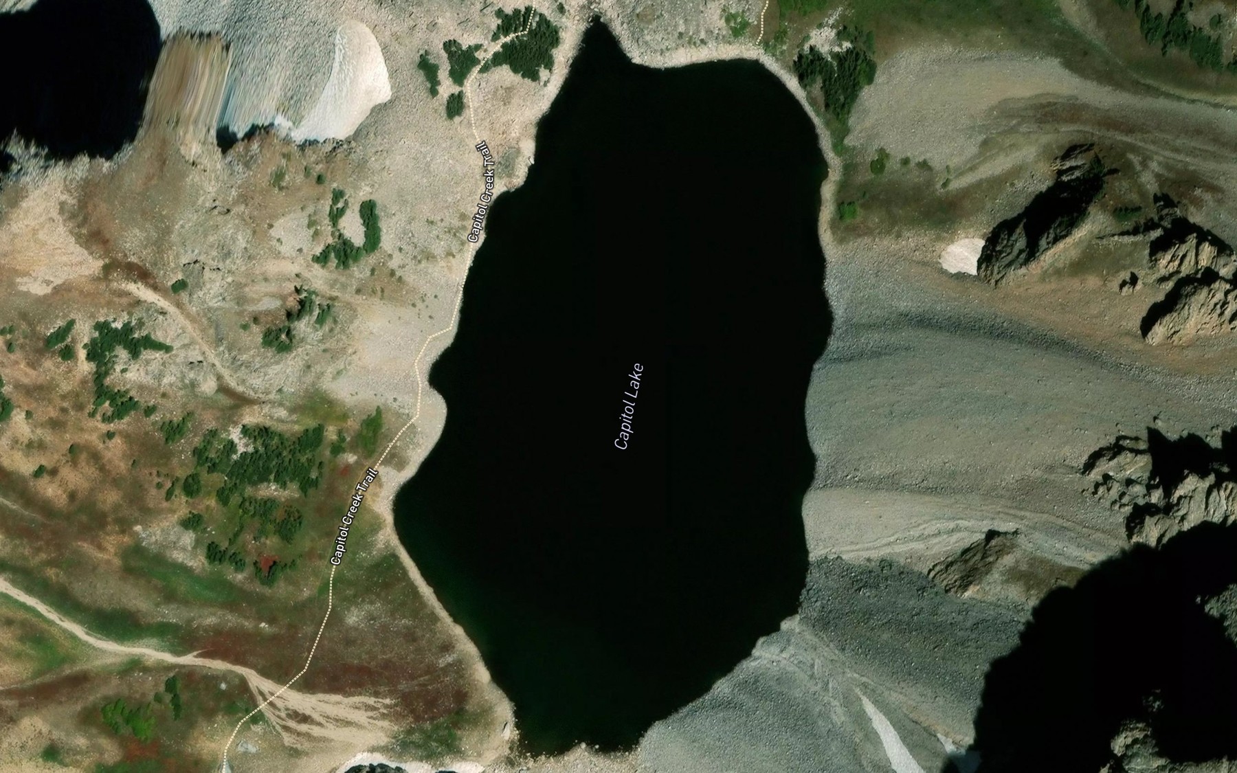 Satellite map of the Capitol Lake