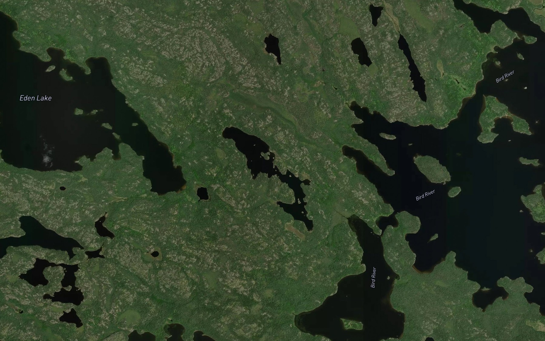 Satellite map of the Kangaroo Lake