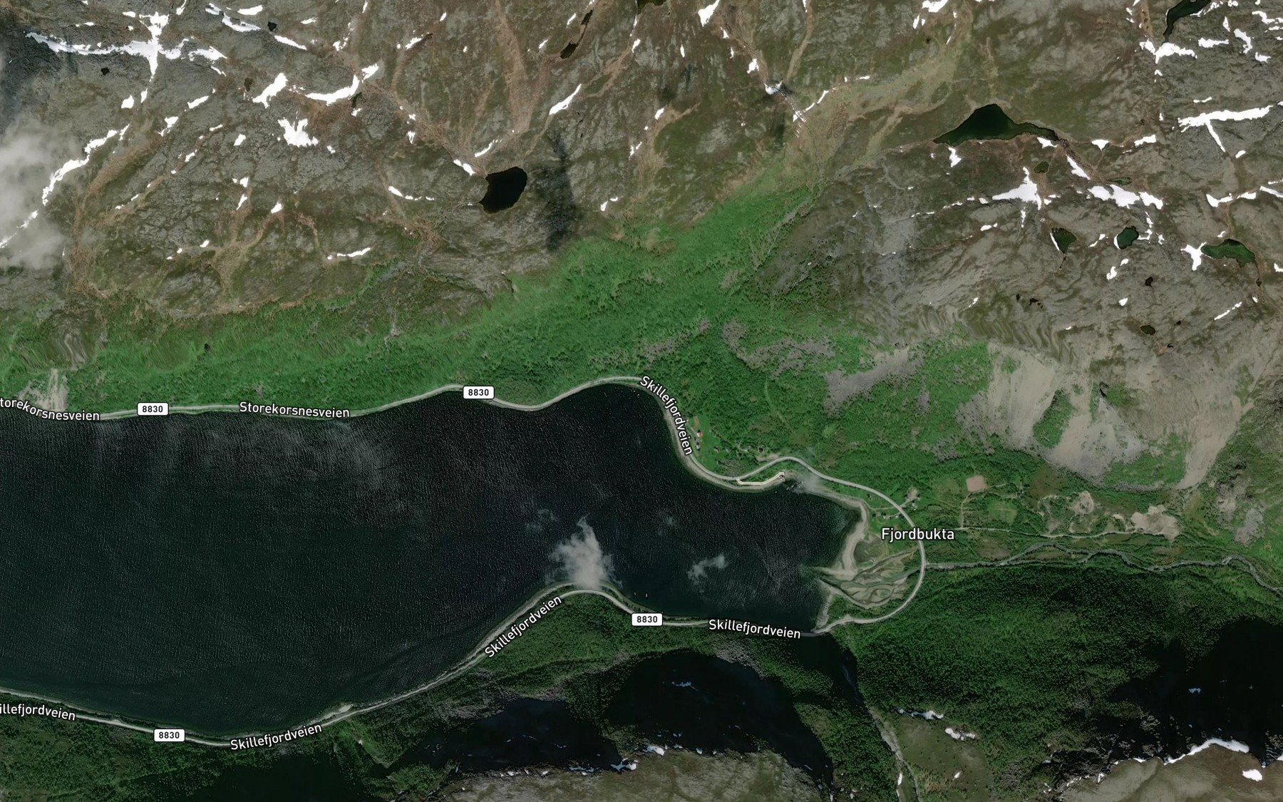 Satellite map of the Olabukta