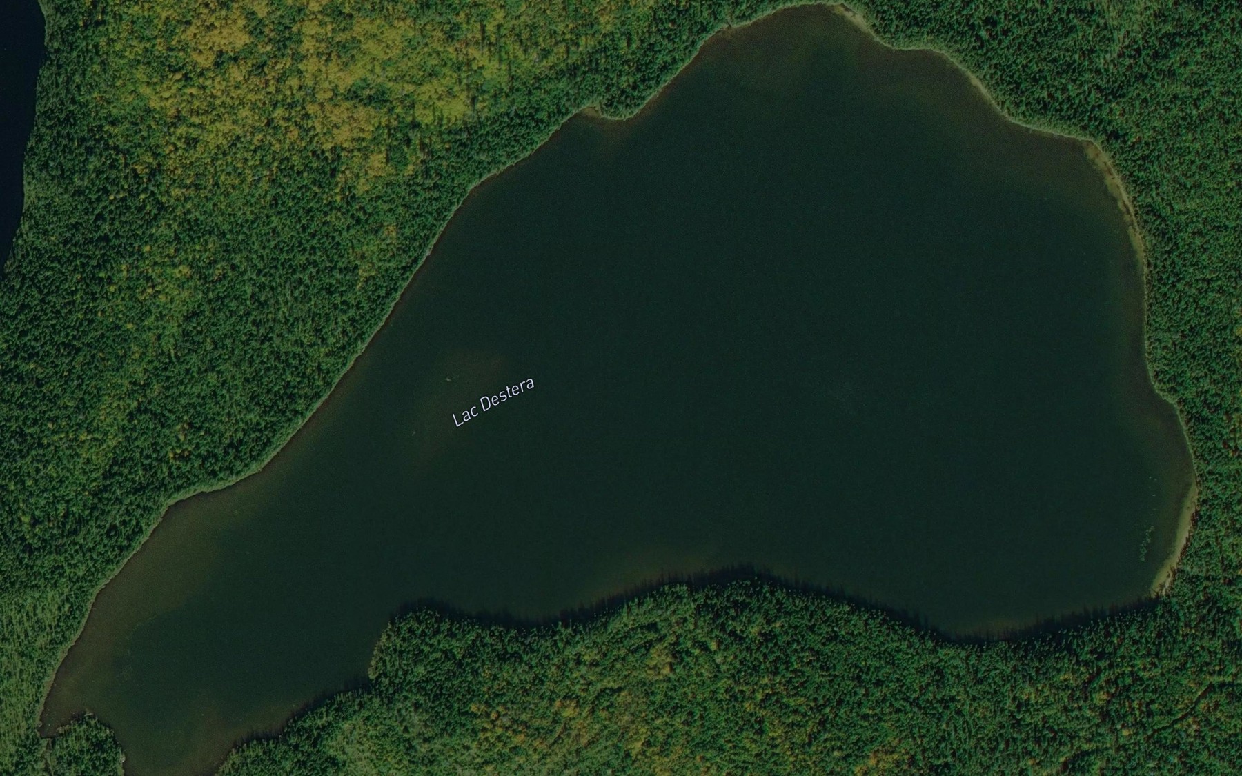 Satellite map of the Lac Destera