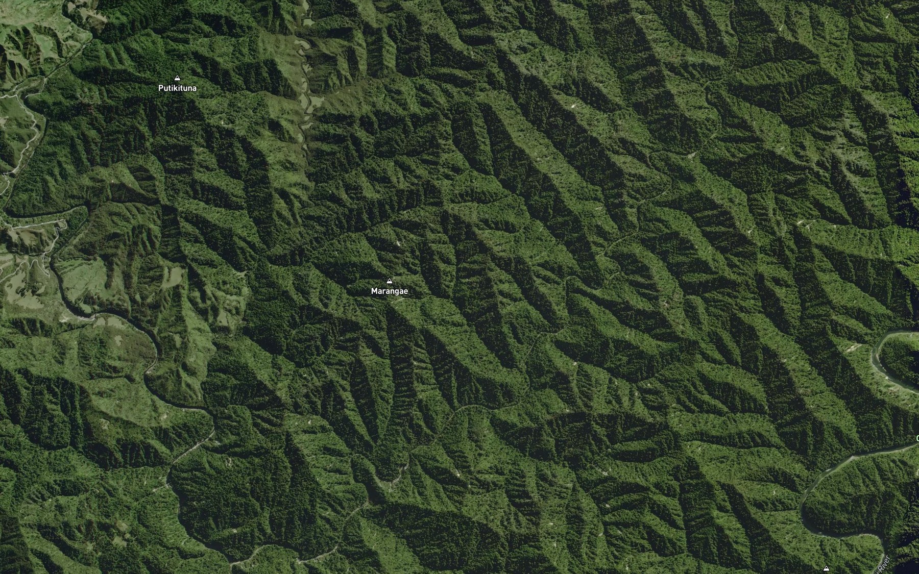 Satellite map of the Heao Stream
