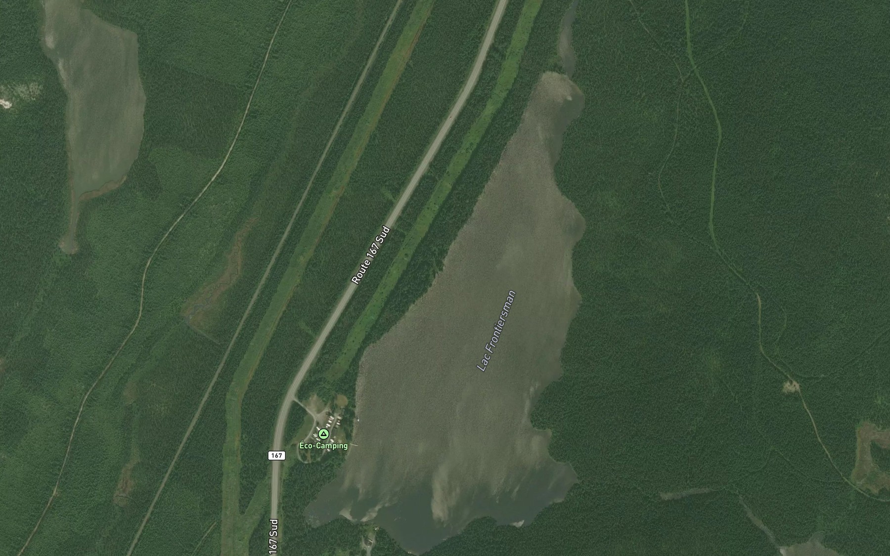 Satellite map of the Lac Frontiersman