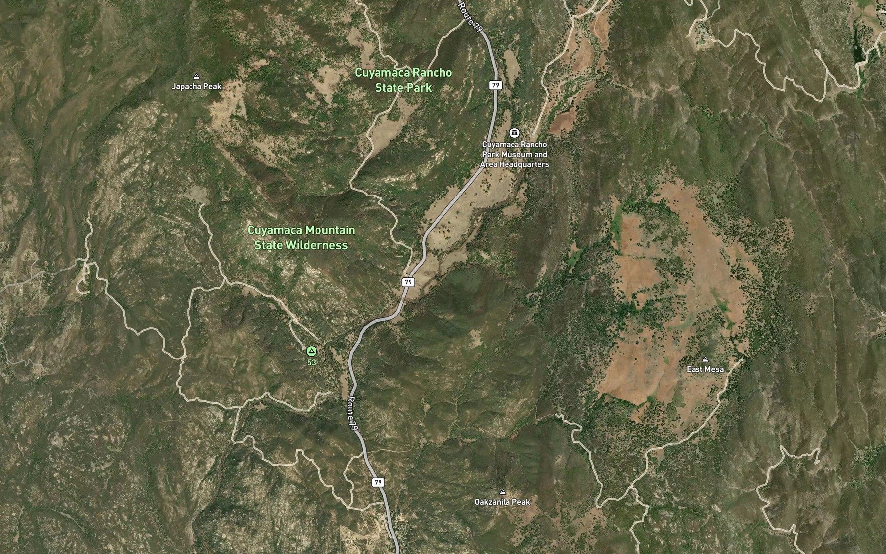 Satellite map of the Juaquapin Creek