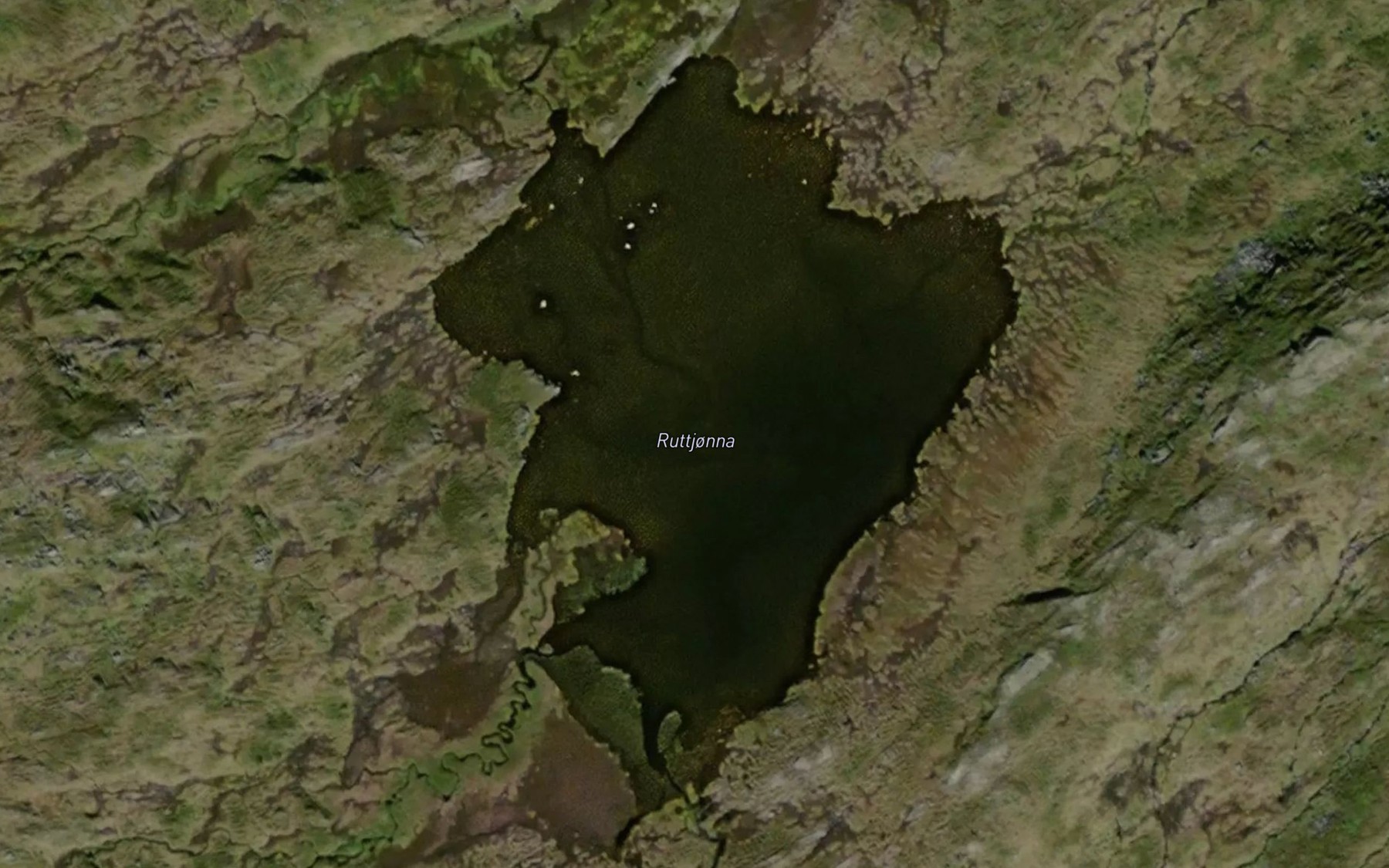 Satellite map of the Ruttjorna